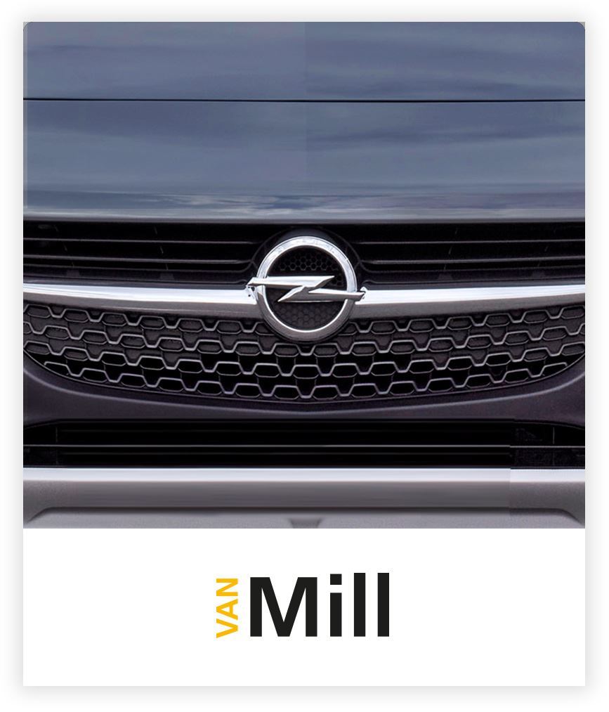 Van Mill Opel logo grille