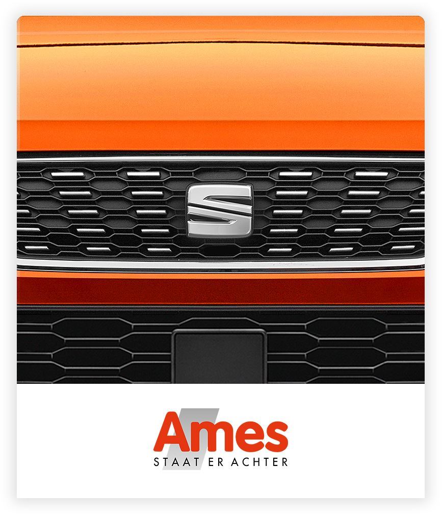 Ames Seat logo grille