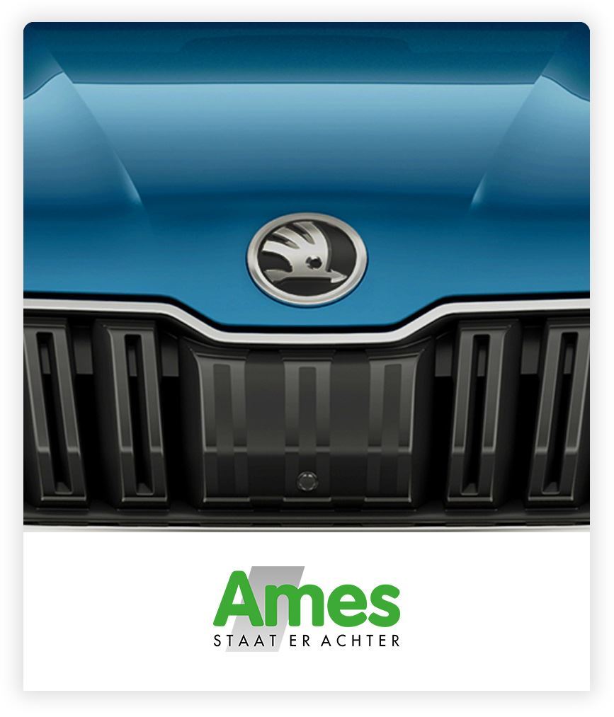 Ames Skoda logo grille
